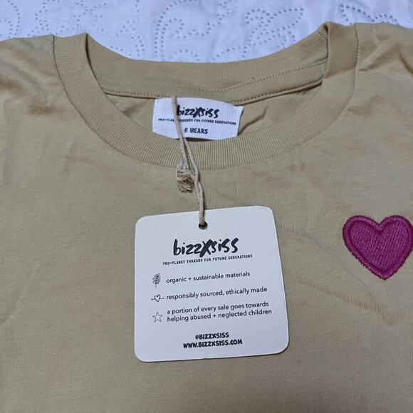 NWT Bizz X Siss Colorful Dreamed Organic Tee Size 6 - Picture 4 of 6